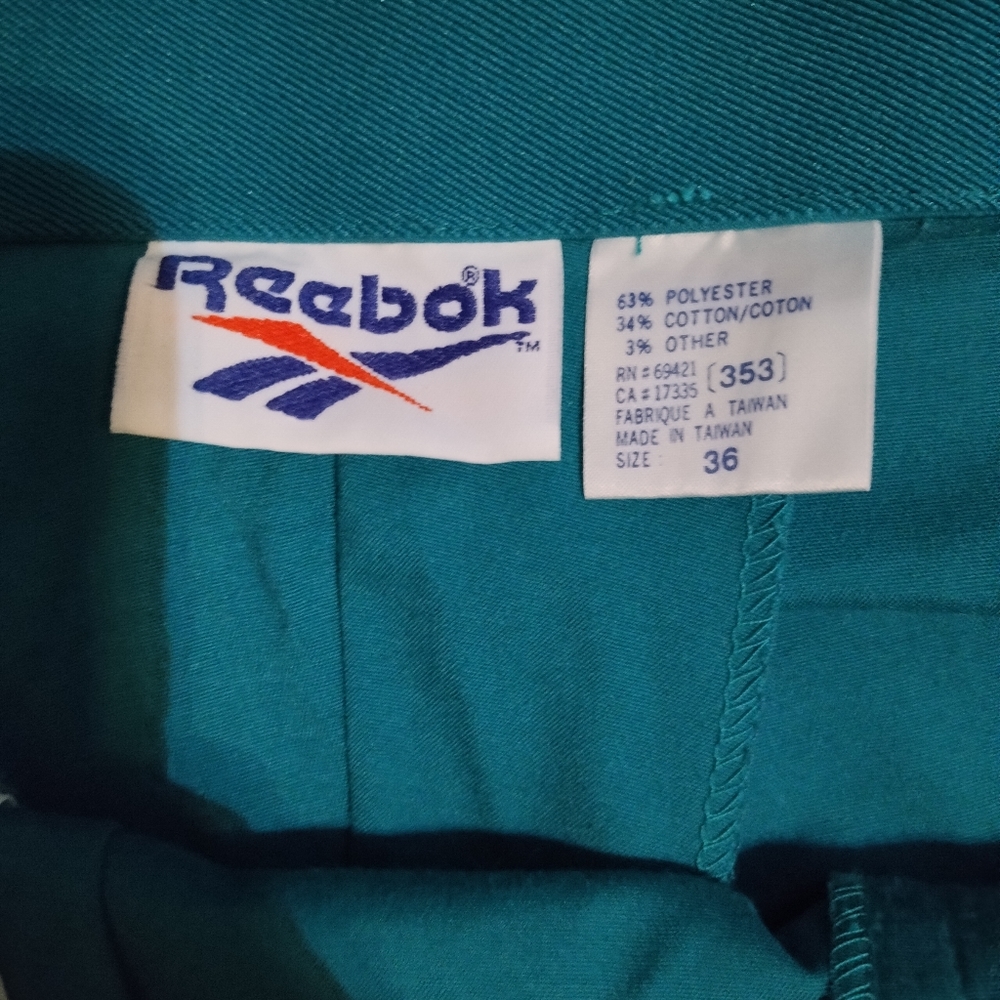NWT Vintage Reebok Athletic Golf Tennis Stretch Dress Shorts Green Size 36 - Picture 4 of 6